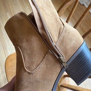 Old Navy Camel-Coloured Zip-Up Ankle Boots